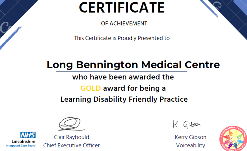 Image of learning disability award